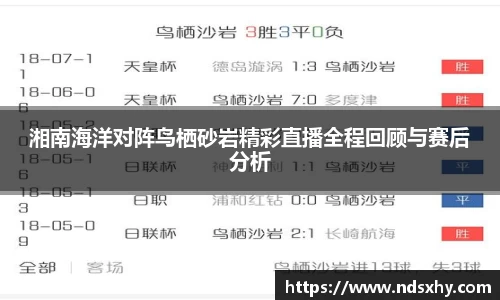 湘南海洋对阵鸟栖砂岩精彩直播全程回顾与赛后分析