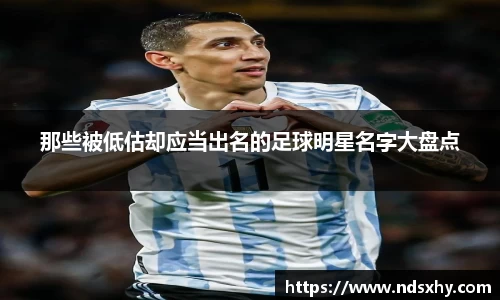 那些被低估却应当出名的足球明星名字大盘点